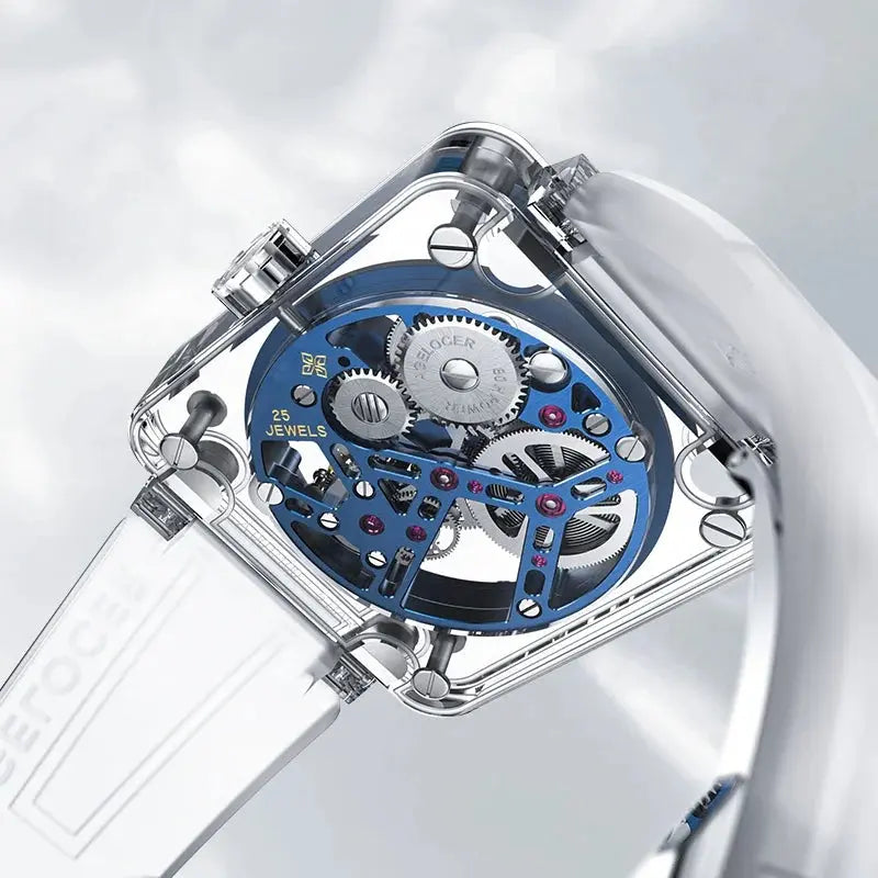 Sapphire Tourbillon Skeleton Watch - La Maison Val D'or