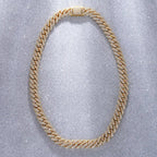 Rantai Cuban Moissanit 14K - La Maison Val D'or