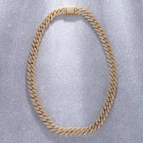 14K Moissanite Cuban Chain - La Maison Val D'or