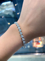 5.0ct Diamond White Gold Bracelet - La Maison Val D'or