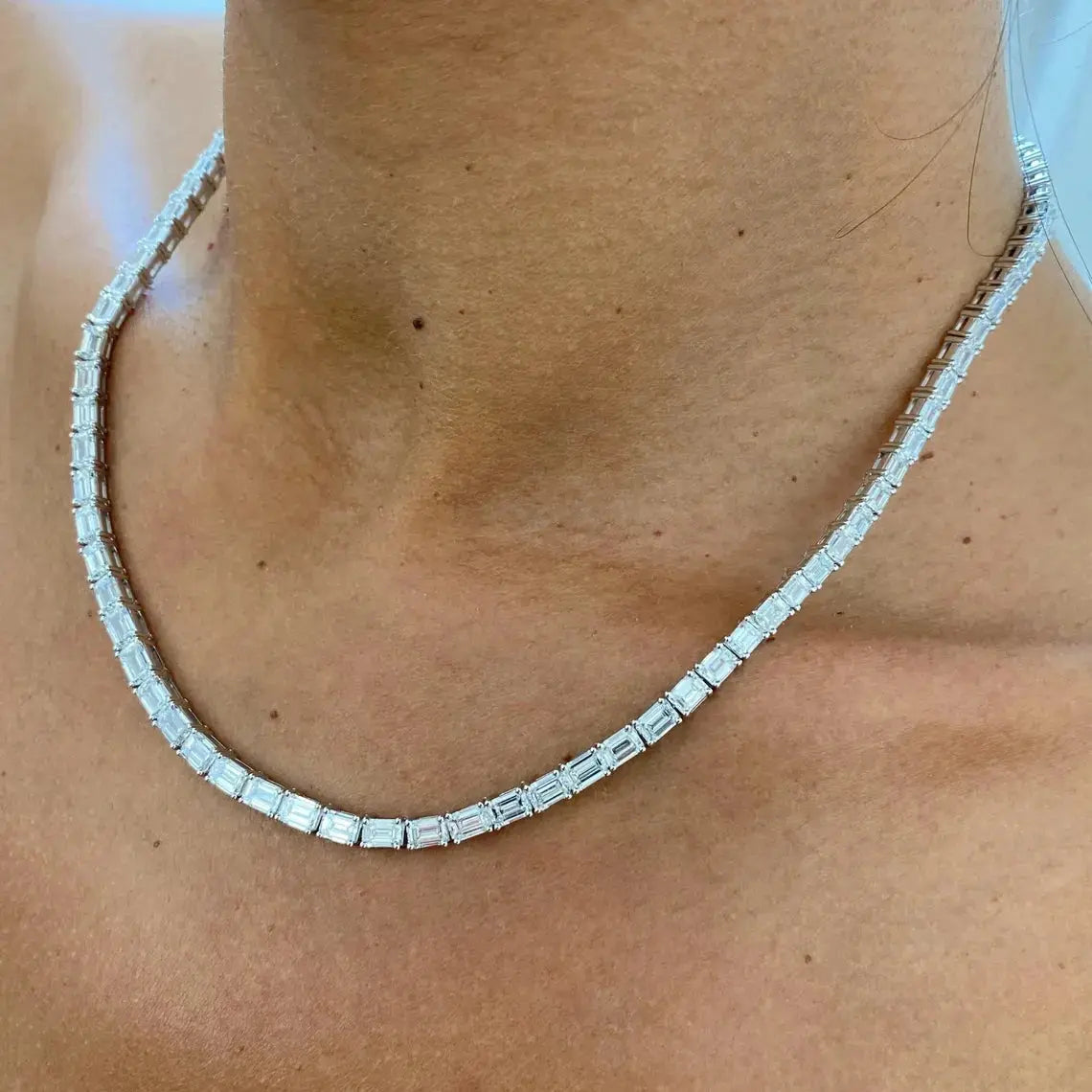 Platinum 37ct Diamond Choker - La Maison Val D'or
