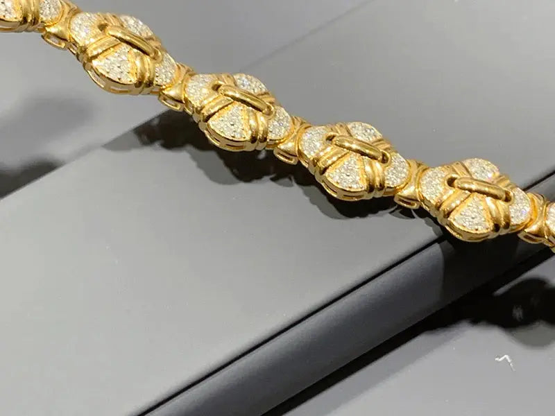 18K Gold 1.53ct Diamond Bracelet - La Maison Val D'or