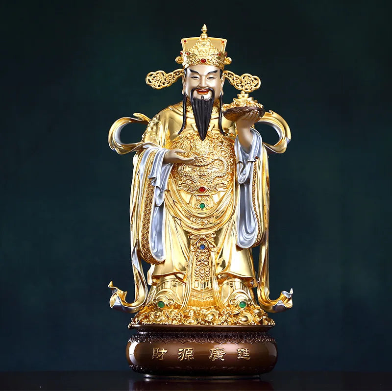 48cm Gold-Plated Wu Lu Statue