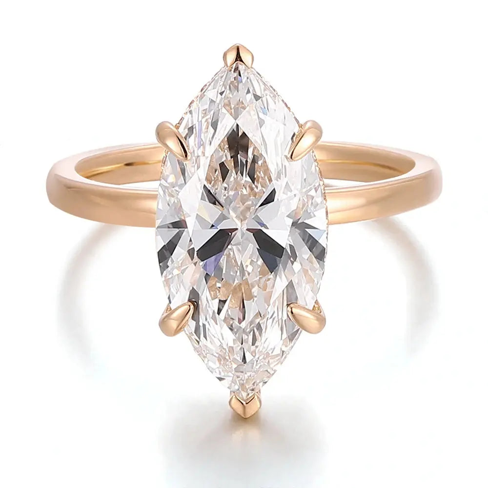11 CT Marquise Lab Diamond Ring - La Maison Val D'or