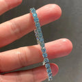 Blue Lab Diamond Tennis Bracelet - La Maison Val D'or