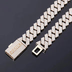10K Gold Moissanite Cuban Chain - La Maison Val D'or