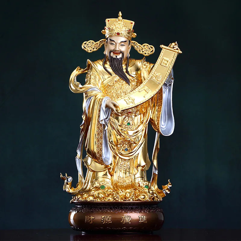 48cm Gold-Plated Wu Lu Statue