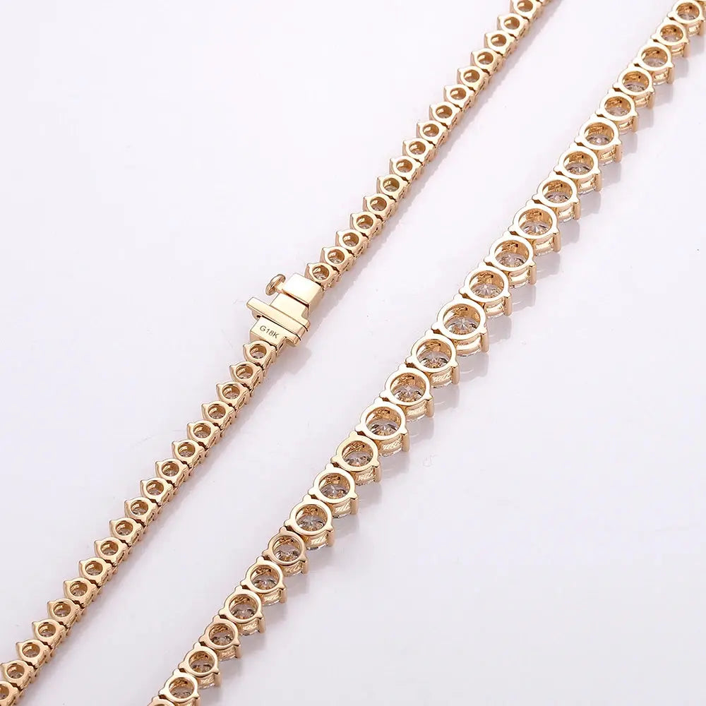 Graduated Lab Diamond Necklace - La Maison Val D'or