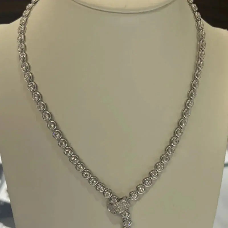 10.7ct Lab Diamond Necklace - La Maison Val D'or