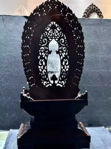 White Crystal Fudo Statue - La Maison Val D'or