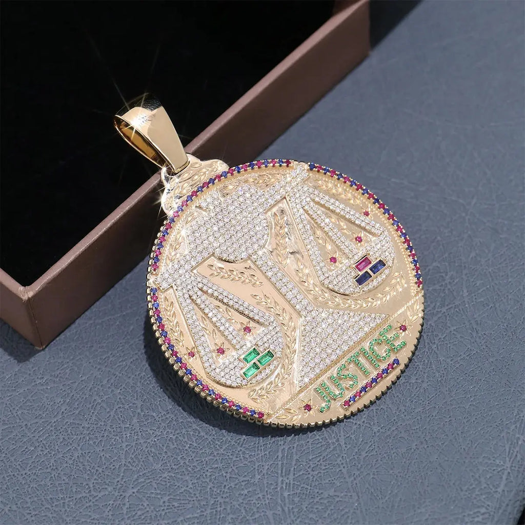 10K Gold Moissanite Pendant - La Maison Val D'or