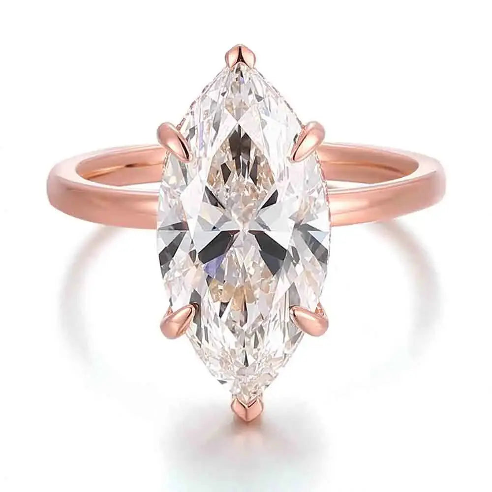 11 CT Marquise Lab Diamond Ring - La Maison Val D'or