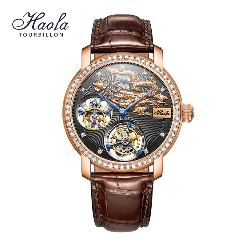 18K Gold Double Tourbillon Watch