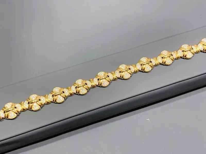 18K Gold 1.53ct Diamond Bracelet - La Maison Val D'or
