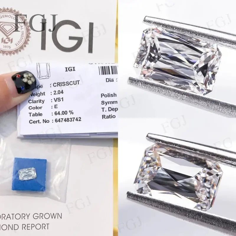 2.03CT IGI Lab Diamond CrissCut - La Maison Val D'or