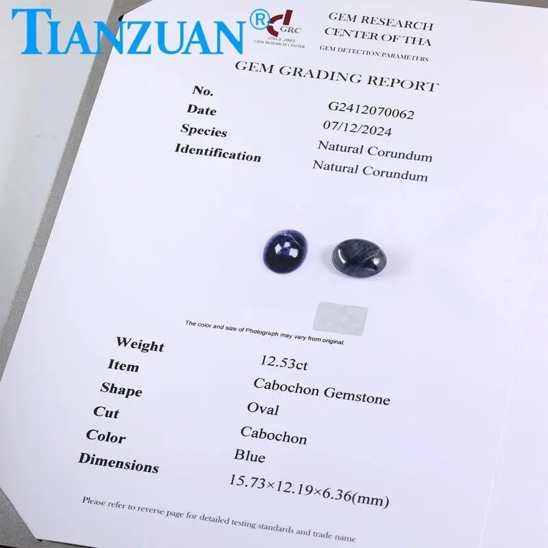 Blue Sapphire Cabochon Gem - La Maison Val D'or