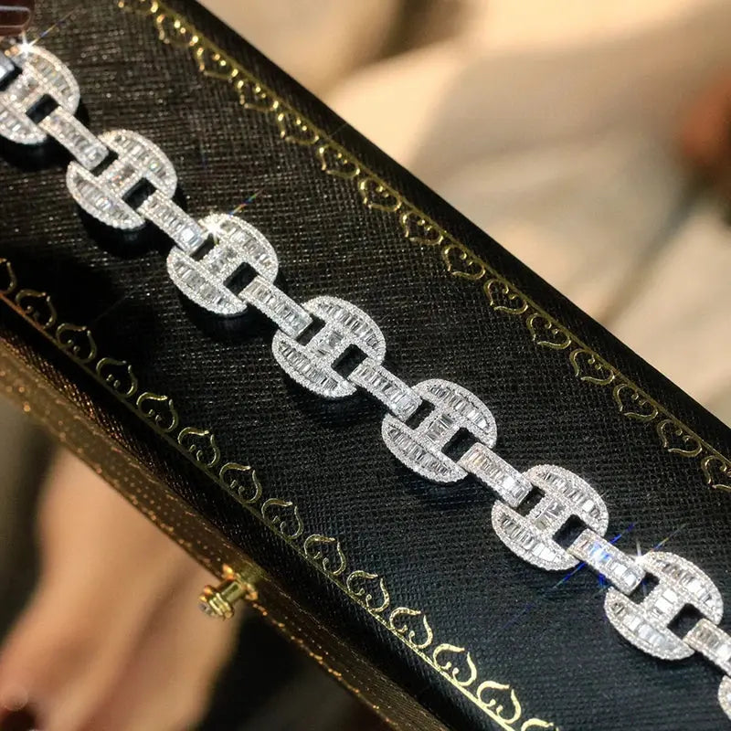 6.0ct Diamond White Gold Bracelet - La Maison Val D'or