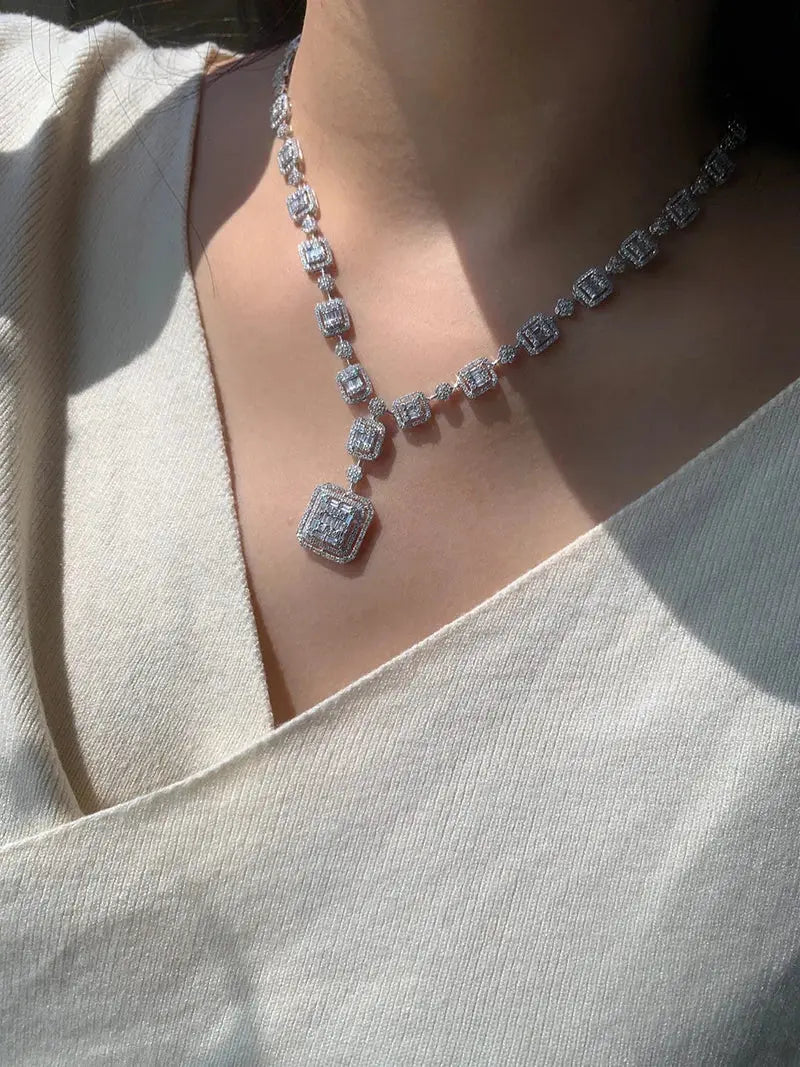 5ct Natural Diamond Necklace - La Maison Val D'or