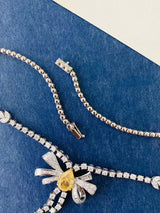 18K Gold Yellow Diamond Pendant - La Maison Val D'or
