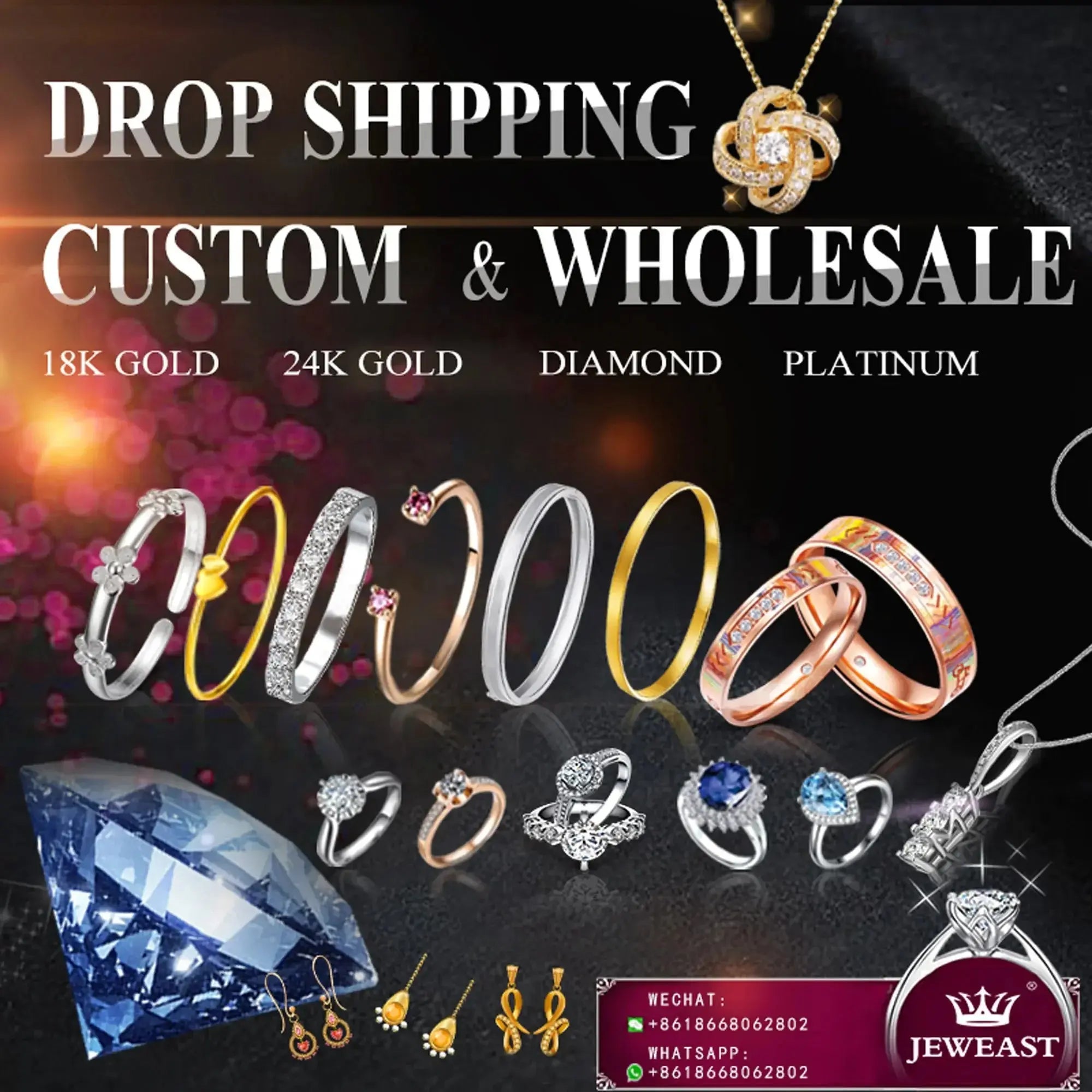 Pierścionek z 18K złota i diamentem o wadze 1,49 ct – La Maison Val D'or