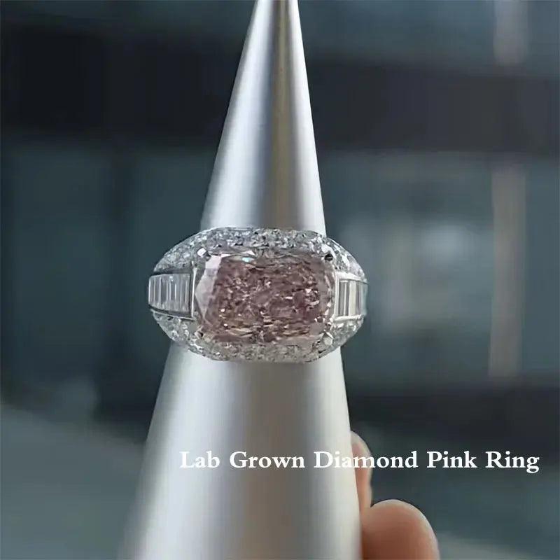 Pink Lab Diamond Gold Band - La Maison Val D'or