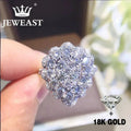 18K Gold Natural Diamond Ring - La Maison Val D'or