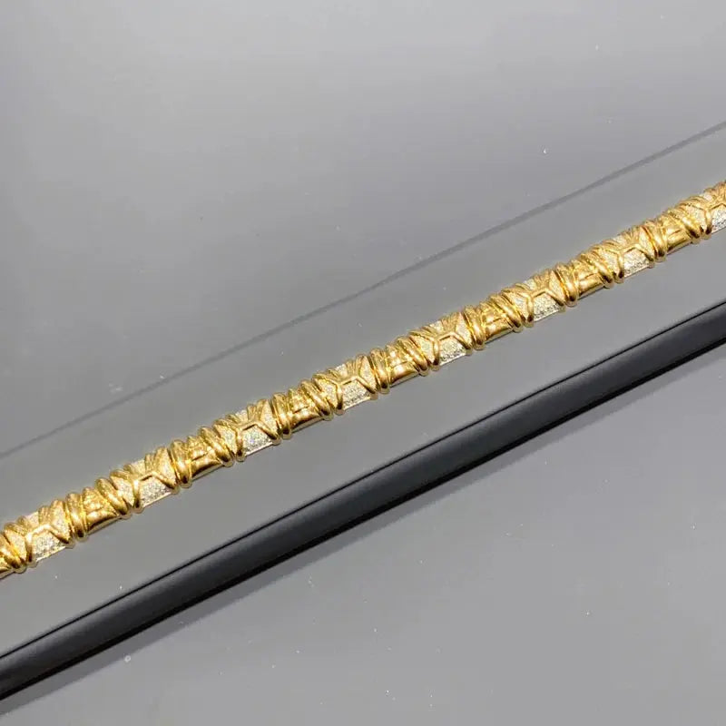 18K Gold 1.16ct Diamond Bracelet - La Maison Val D'or