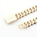 10K Gold Moissanite Cuban Chain - La Maison Val D'or