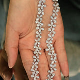 10ct Diamond Flower Necklace - La Maison Val D'or
