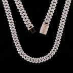 10K Gold Moissanite Cuban Chain - La Maison Val D'or