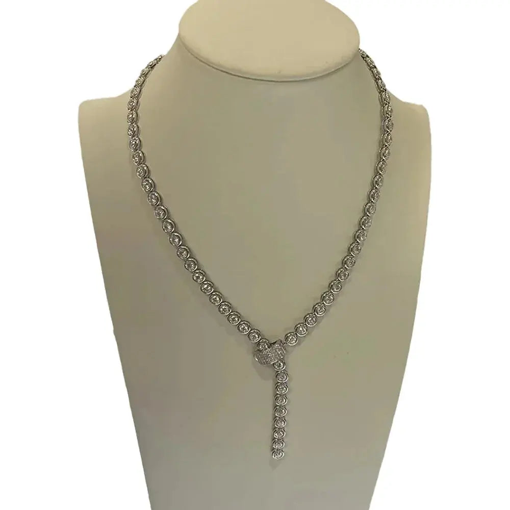 10.7ct Lab Diamond Necklace - La Maison Val D'or