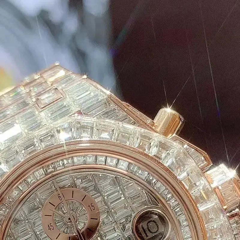 VVS Lab Diamond Gold Watch - La Maison Val D'or