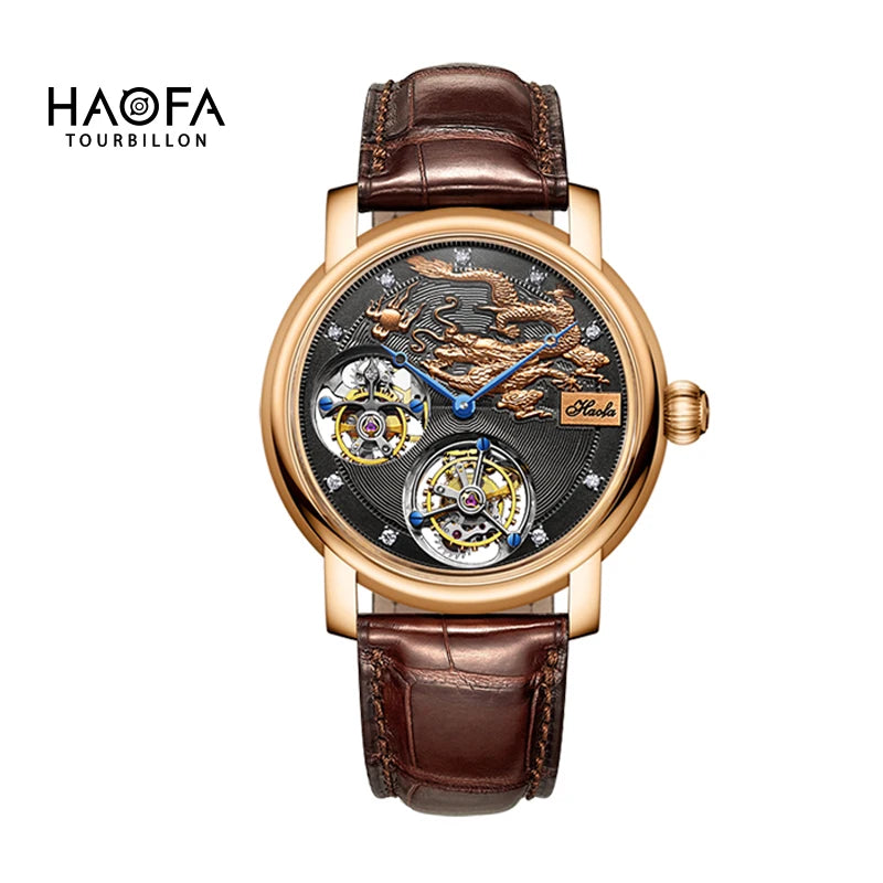 18K Gold Double Tourbillon Watch