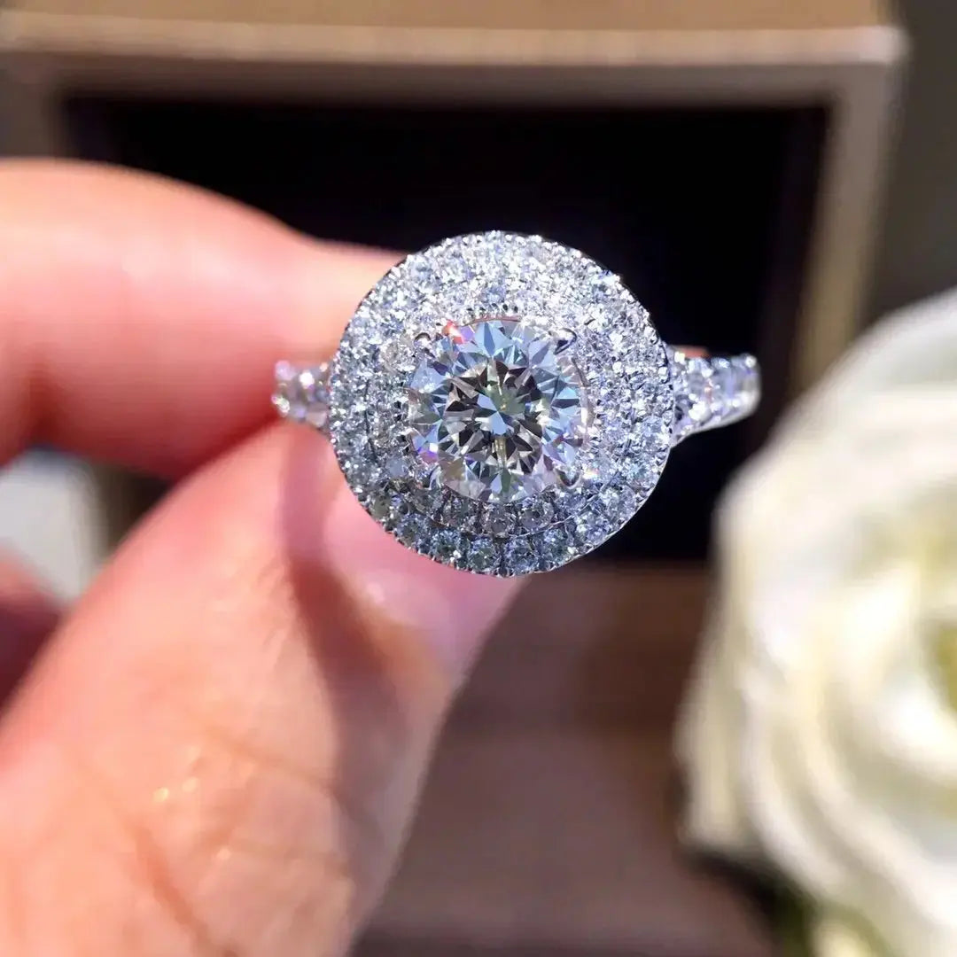 خاتم ذهبي بماس طبيعي 1.66ct - La Maison Val D'or