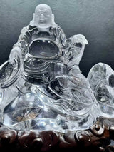 45cm White Crystal Buddha - La Maison Val D'or