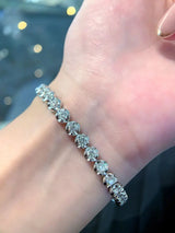 5.0ct Diamond White Gold Bracelet - La Maison Val D'or