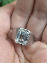 5ct Emerald Lab Diamond Ring - La Maison Val D'or