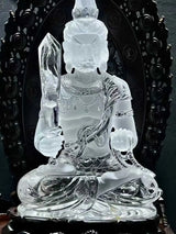 White Crystal Fudo Statue - La Maison Val D'or