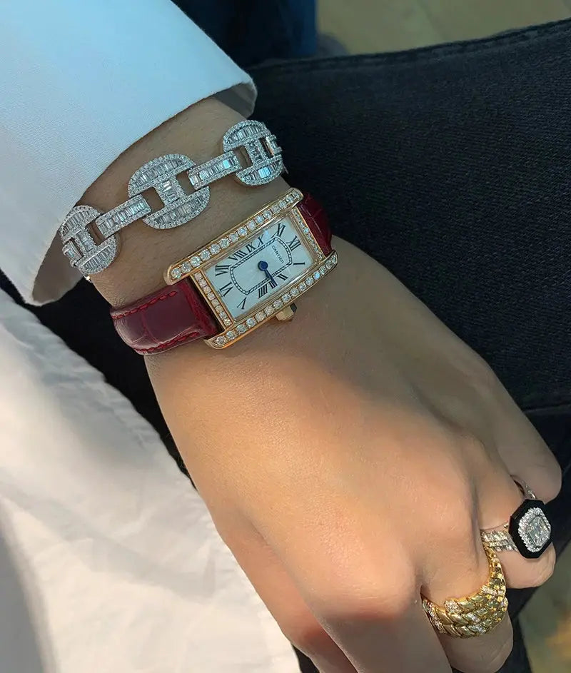6.0ct Diamond White Gold Bracelet - La Maison Val D'or