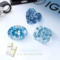 IGI Fancy Blue Lab Diamond - La Maison Val D'or