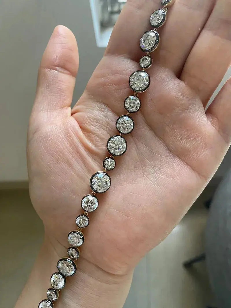 Custom 14K Lab Diamond Bracelet - La Maison Val D'or