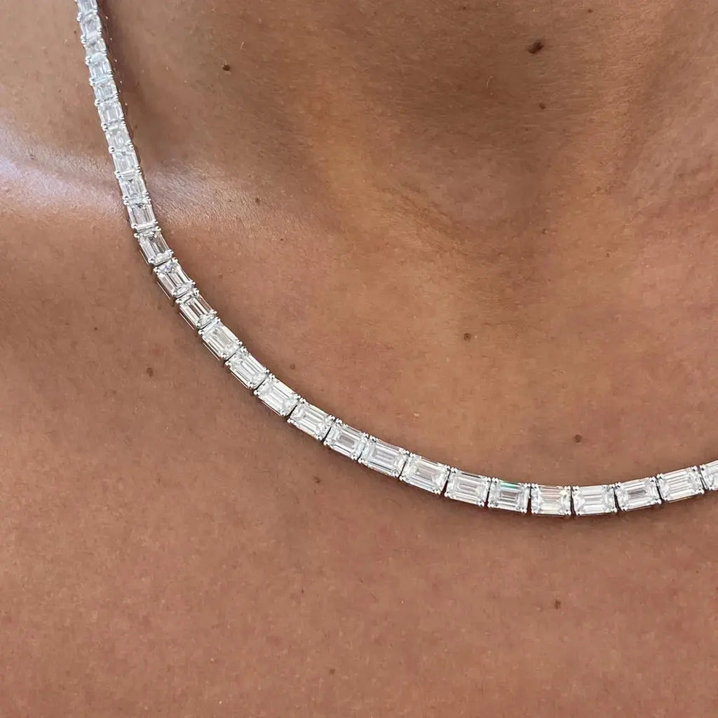Platinum 37ct Diamond Choker - La Maison Val D'or