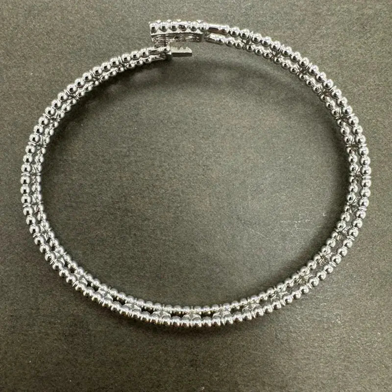 Flower Lab Diamond Gold Bangle - La Maison Val D'or