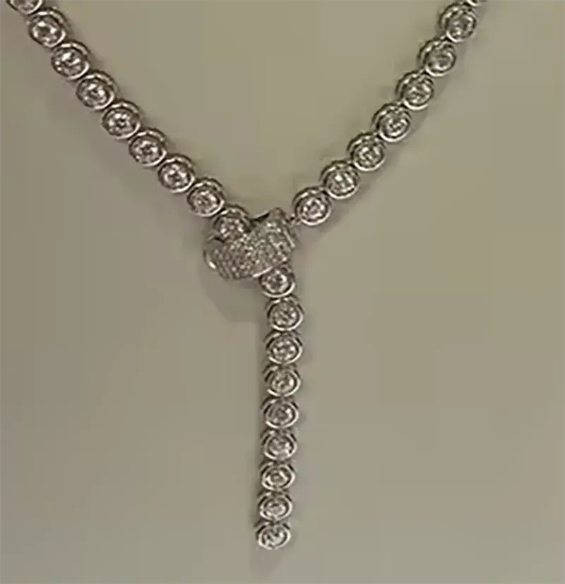 10.7ct Lab Diamond Necklace - La Maison Val D'or