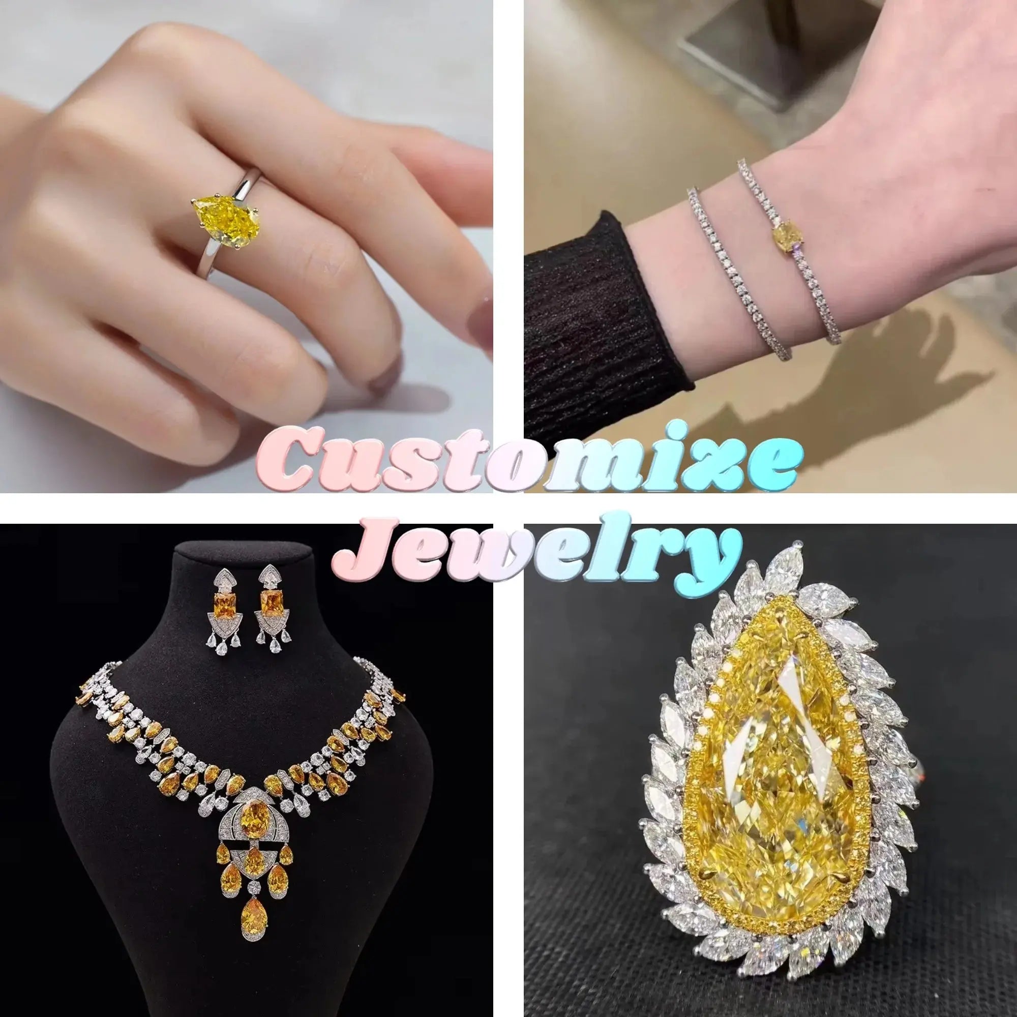 Yellow Lab Grown Diamonds - La Maison Val D'or