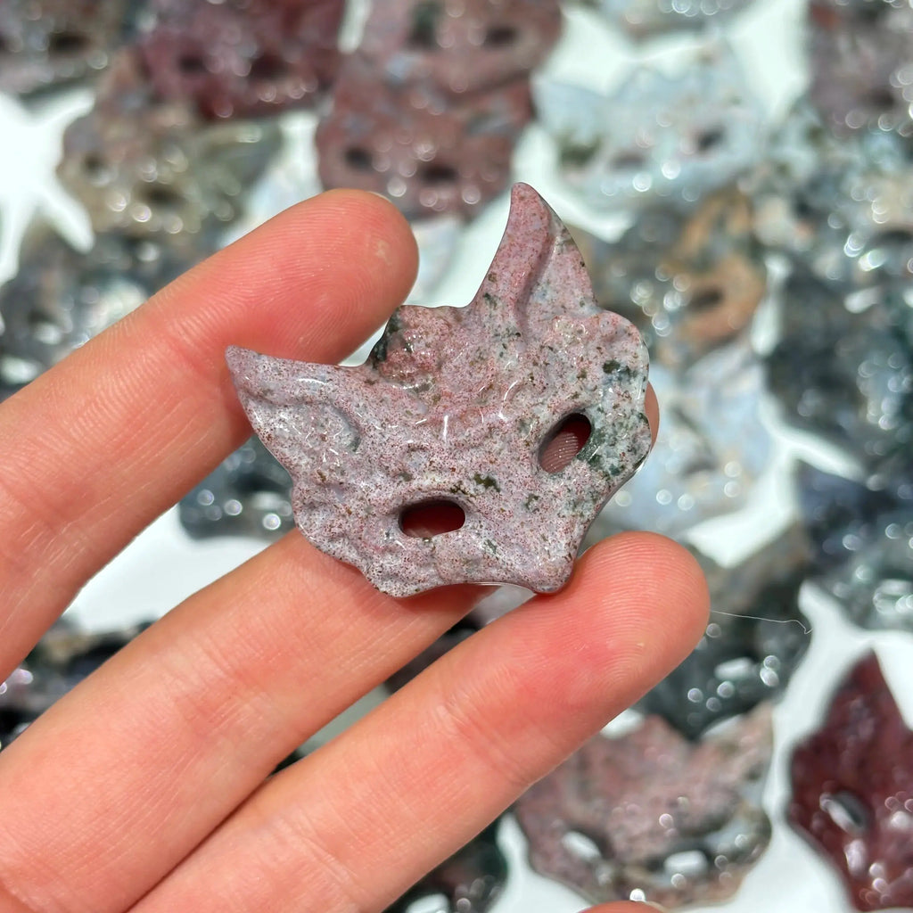 Ocean Jasper Fox Pendant - La Maison Val D'or