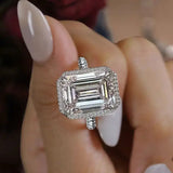 15ct Emerald Lab Diamond Ring - La Maison Val D'or