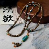 Agarwood Green Agate Bracelet - La Maison Val D'or