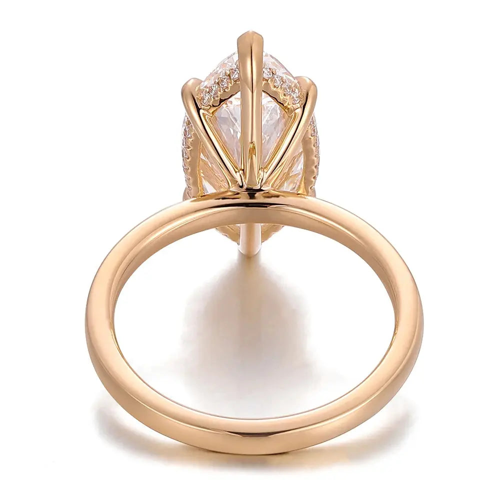 11 CT Marquise Lab Diamond Ring - La Maison Val D'or