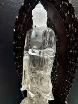 White Crystal Buddha Statue - La Maison Val D'or